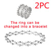 2-in-1 Adjustable Rhinestone Bracelet