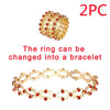 2-in-1 Adjustable Rhinestone Bracelet