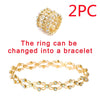 2-in-1 Adjustable Rhinestone Bracelet